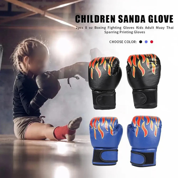 Guantes de boxeo de entrenamiento para niños Guantes de fitness de combate de Taekwondo para entrenamiento de golpes Guantes de protección de boxeo para adultos