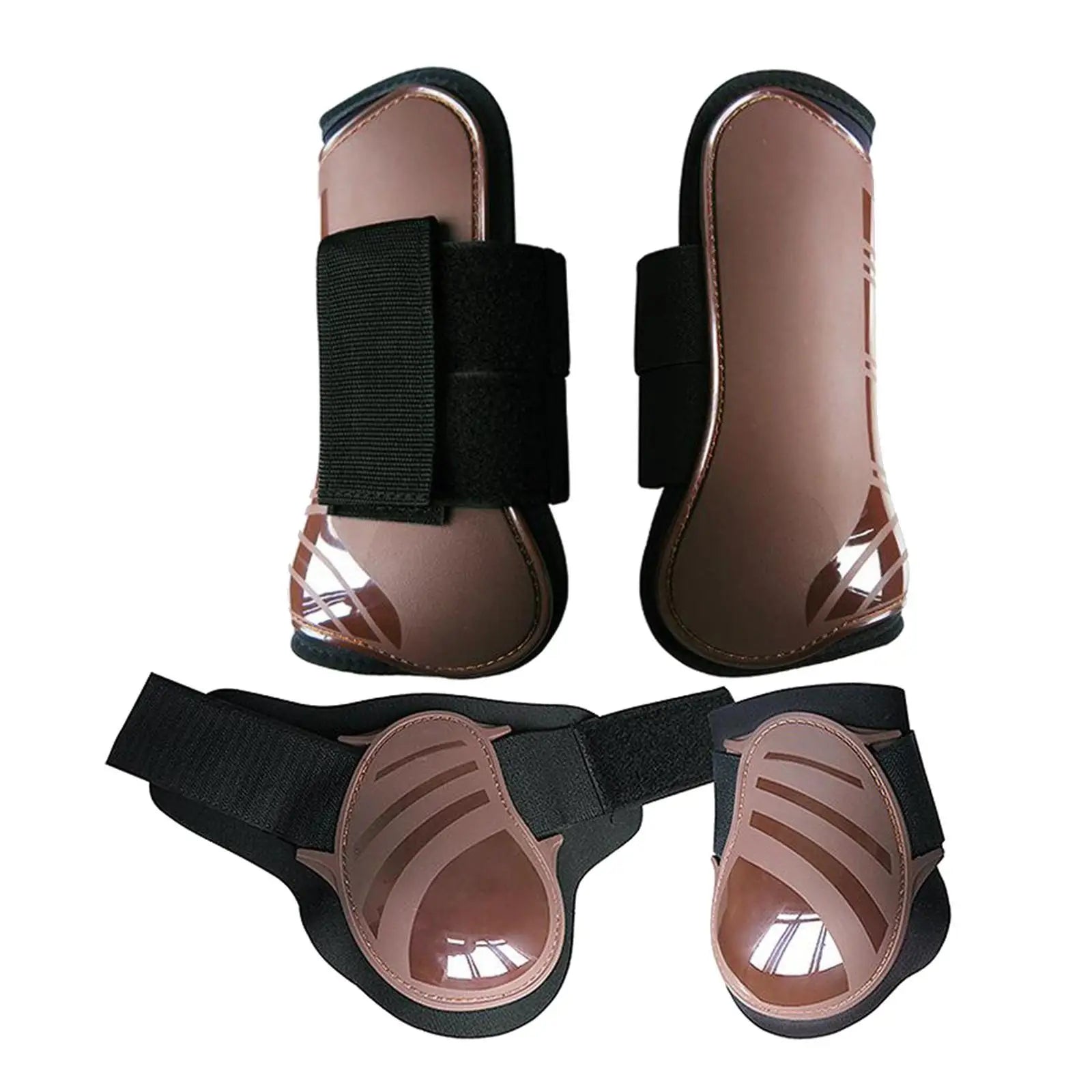 Protège-tendons pour chevaux (lot de 4) Protection des jambes pour chevaux de saut d'obstacles