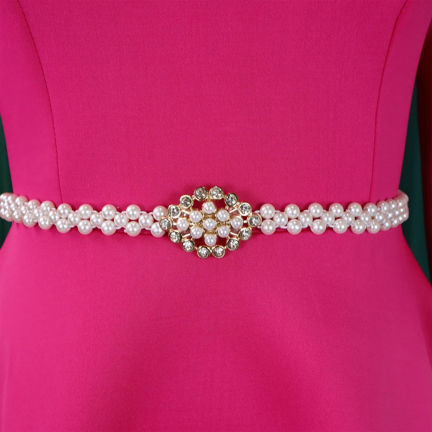 Luxury Dresses for Woman O Neck Full Sleeve Belt Waisted High Waisted Pleated A Line Ankle Length Elegant Female Birthday Gowns