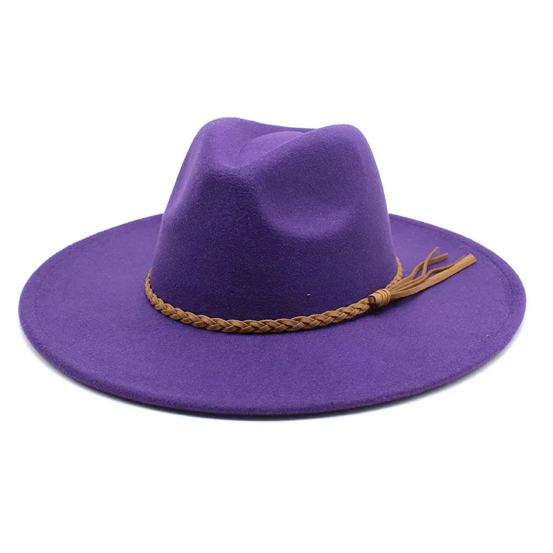 Sombrero Fedora Clásico de Plumas