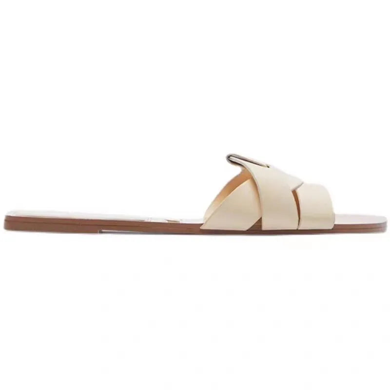 New Fashion Slippers Women Sexy Flat Sandals Casual Ladies Sand Beach Slippers Elegant Fish Mouth Slippers Women