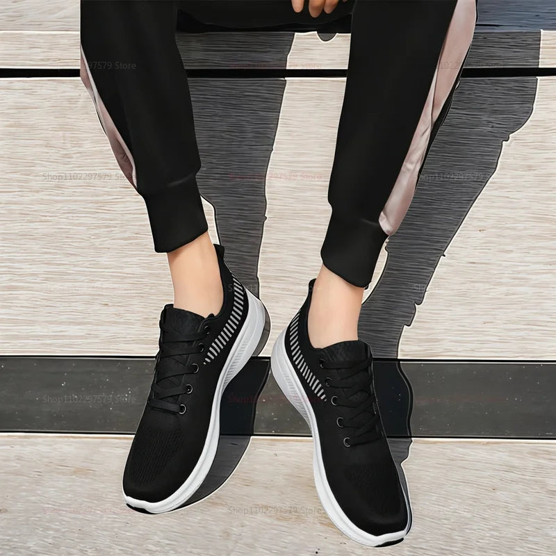 Men Women Vulcanized Casual Running Shoes Lightweight Breathable Tennis Sneakers Fitness Athletic Shoes Unisex Sports Footwear