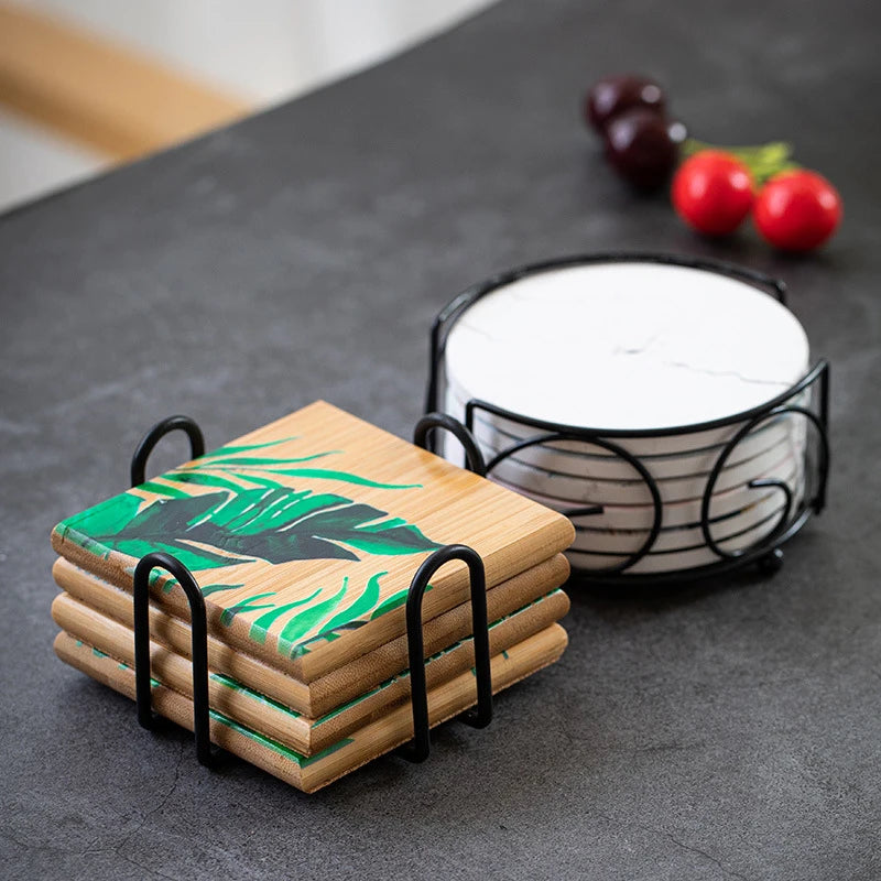 Support de dessous de verre en silicone pour tapis de table, organiseur de rangement pour tasses à thé et café, accessoires de cuisine