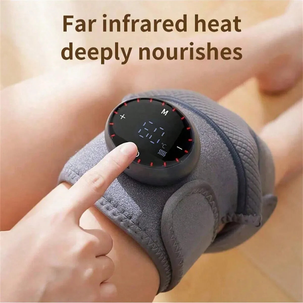 2026 1 Rechargeable Heated Knee Massager, Adjustable 3D Fully Heated Knee Pad With Heating Mode And Adjustable Vibration