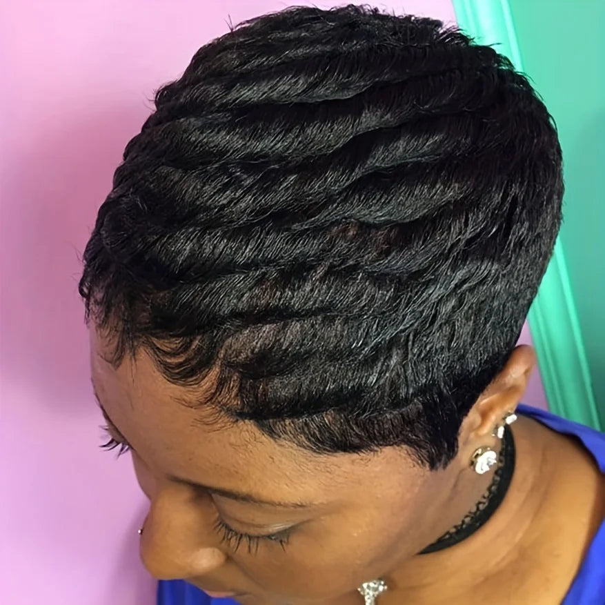 4" Curly Pixie Wig