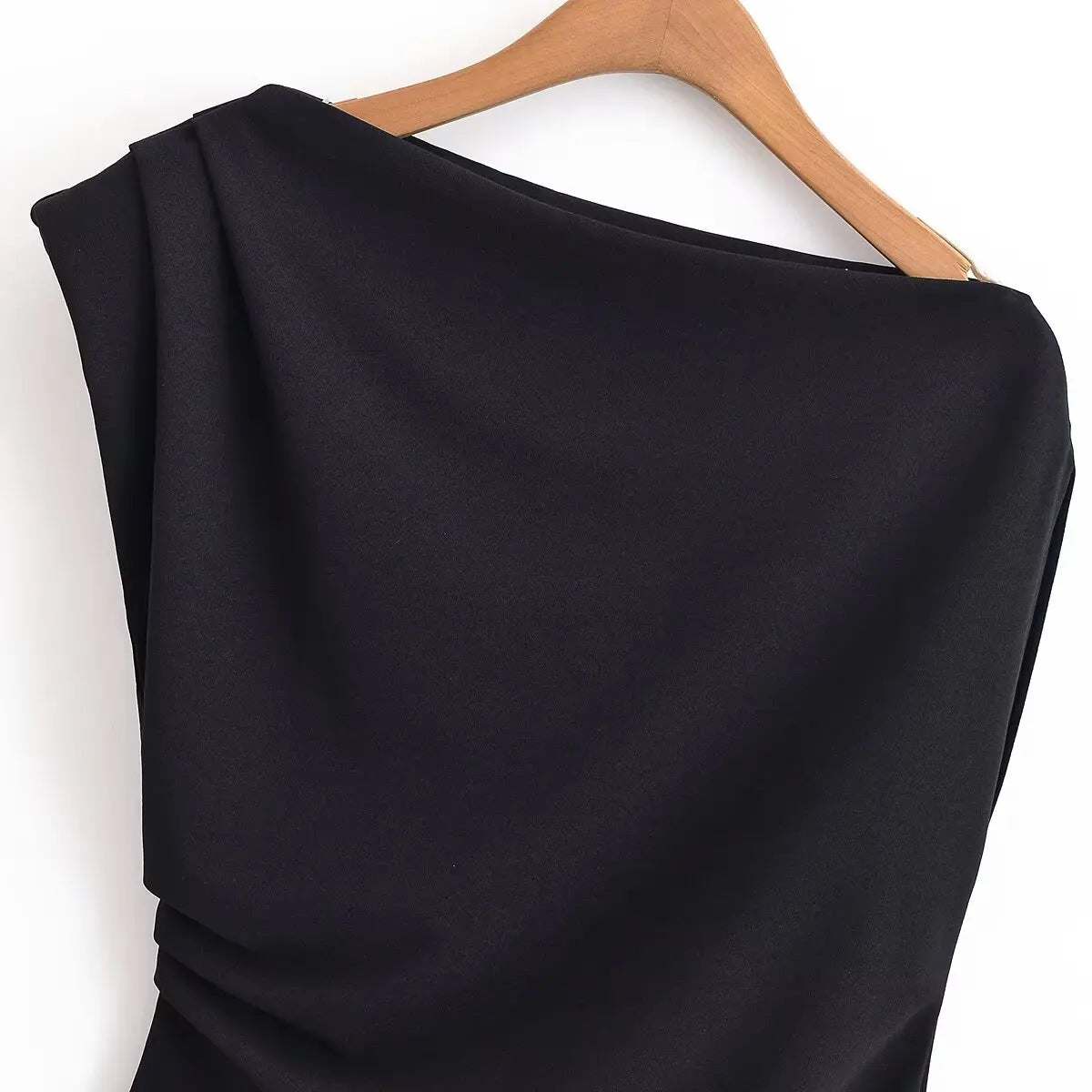 Women's Tops T-shirt Summer New Chic Slim Ruched Fashion Joker Summer T-shirt Tops Women's Street Fashion Youth Travel Tops