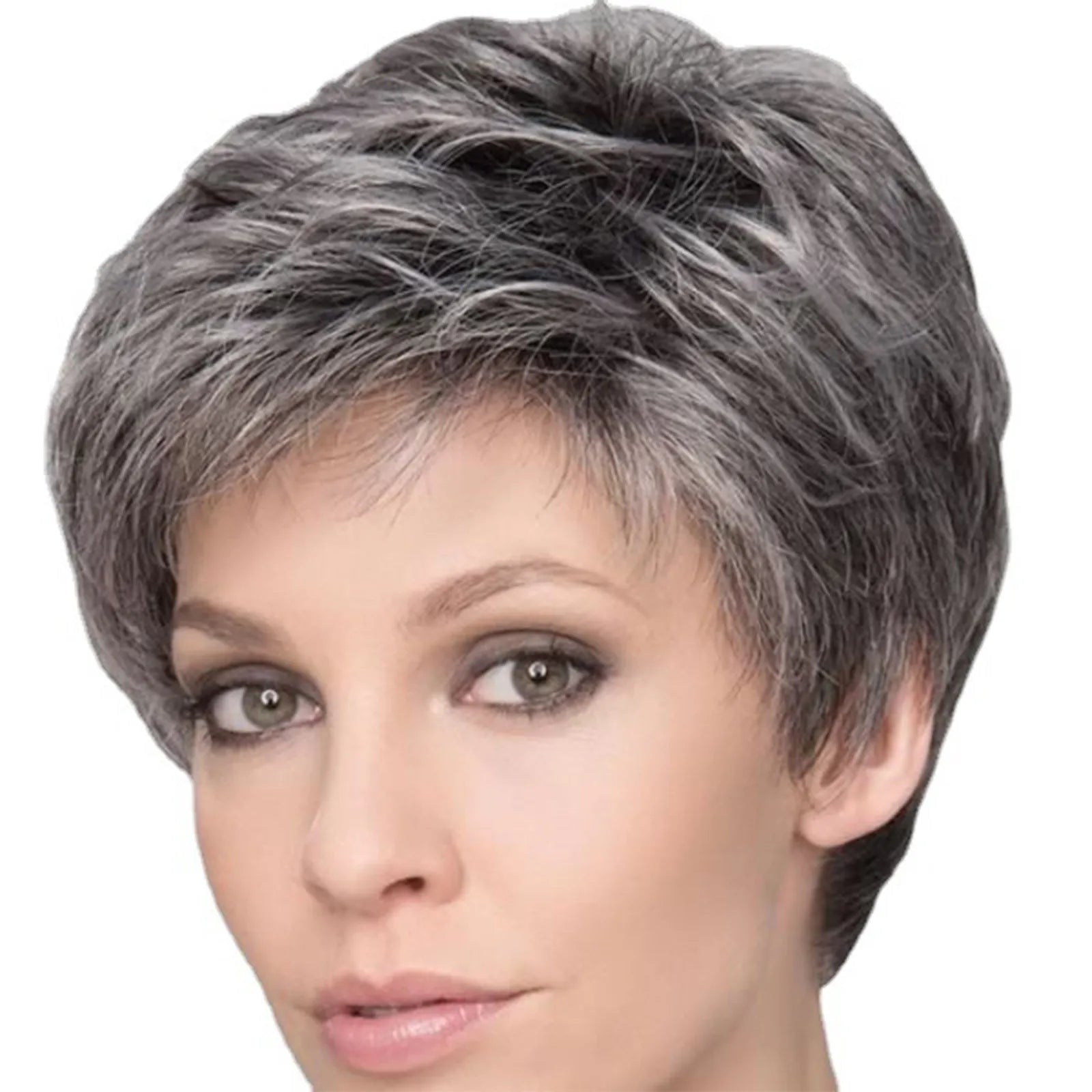 Silver Gradient Pixie Wig
