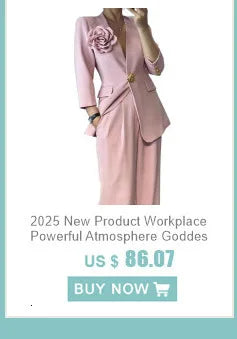 [Vibe] Women's Blazer Three Piece Solid Slim Vest Loose Blazer High Waist Pants Suit Streetwear Casual Female Pants Suit
