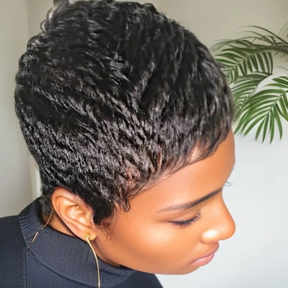 Short Pixie Bob Human Hair Wig