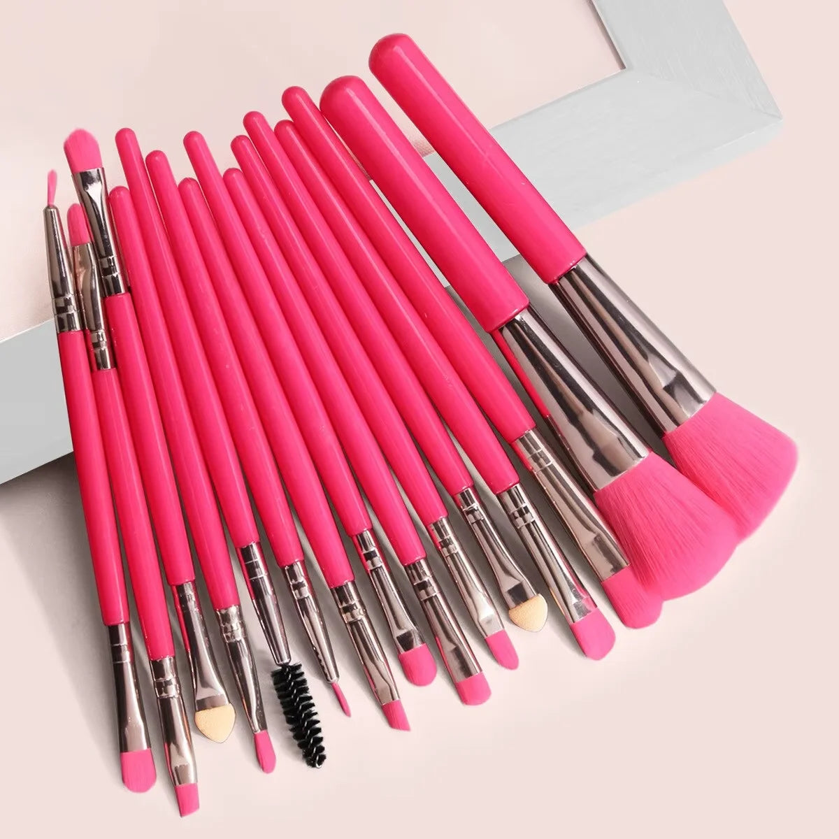 Makeup Brush Set (13/15 Pcs) – Soft & Complete Collection
