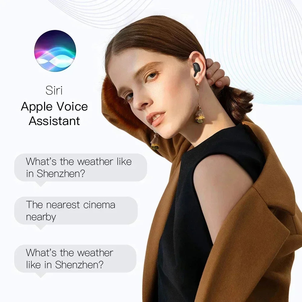 Auriculares inalámbricos Bluetooth E6S, auriculares Bluetooth TWS, audífonos inalámbricos con cancelación de ruido con micrófono