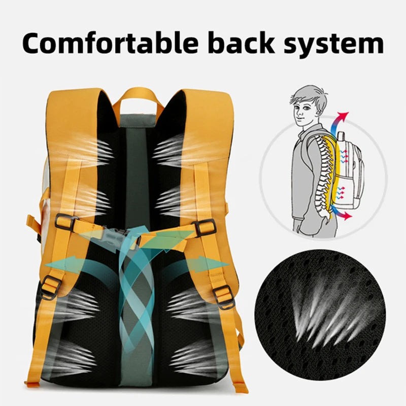 Hiking Backpack Lightweight Travel Rucksack Outdoor Camping Climbing Knapsack Large Leptop Luggage Weekend Sports  Schoolbag Sac