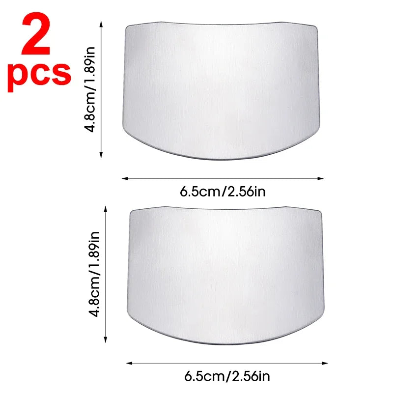 Stainless Steel Finger Guards for Cutting  Assist Vegetable Slice Cutter Tool Finger Protector Knife Blade Kitchen Gadget Tools