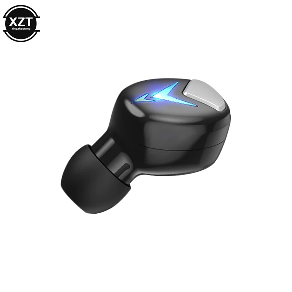 New Mini Invisible Bluetooth 5.0 Headphone TWS Wireless Sports Earphone Handsfree Single Headset Microphone For Smartphone