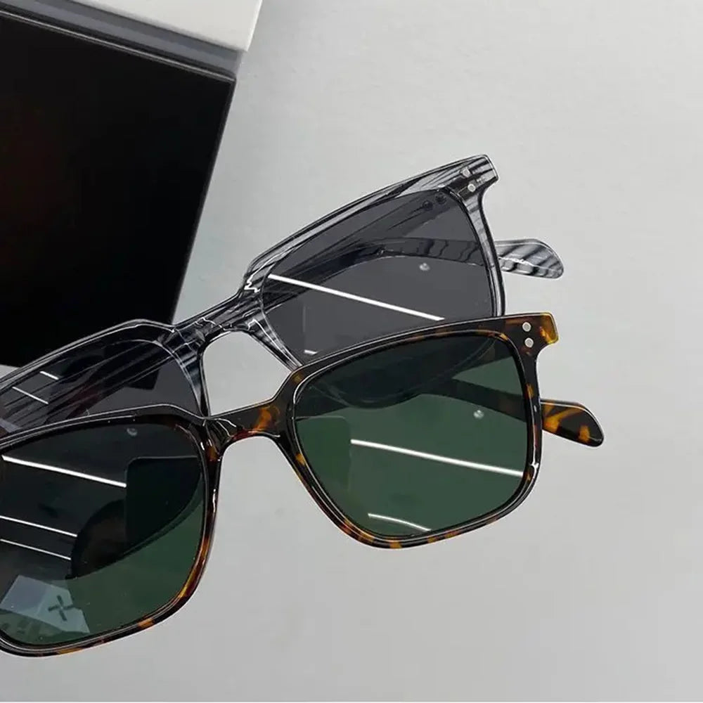 Fashion Square Frame Sunglasses For Women Men Classic Vintage Leopard Driving Sun Glasses Beach UV Protection Eyeglasses Outdoor