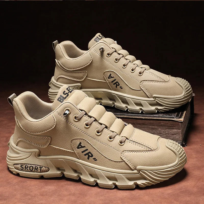 Men's Work Shoes 2025 New Sle Breathable Slip-On Anti-Slip Wear-Resistant Casual Sports Shoes Thick Bottom Labor Protection