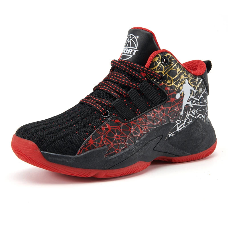 Zapatillas de baloncesto para niños – Antideslizantes, transpirables y diseñadas para el juego activo