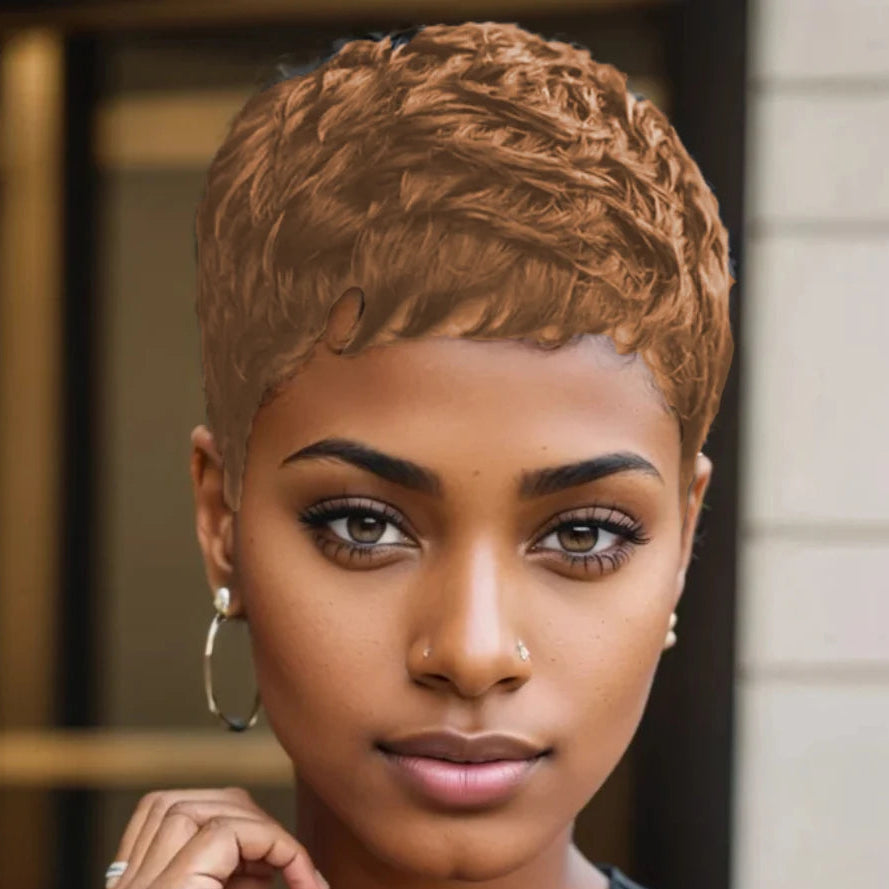 Curly Pixie Wig