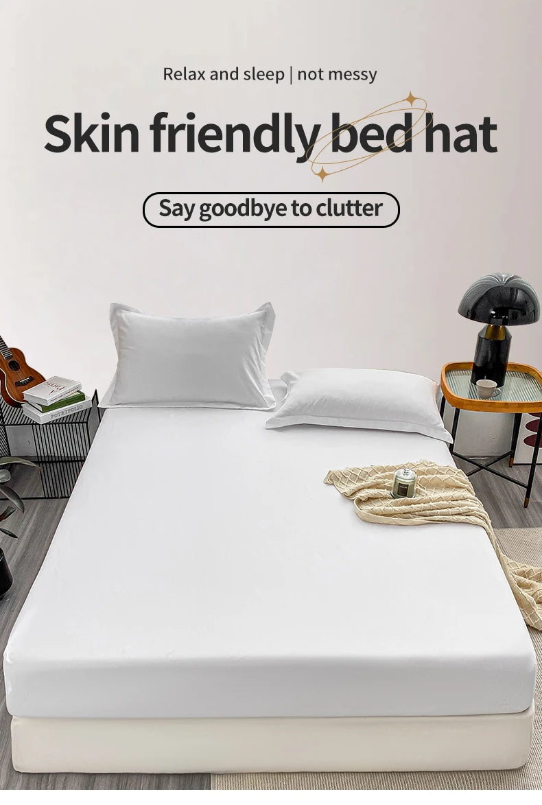 Double Bed Sheets Couple Elastic Fitted Sheet  Microfiber  Ultra-Soft Hotel Luxury Mattresses cover Queen single king Size