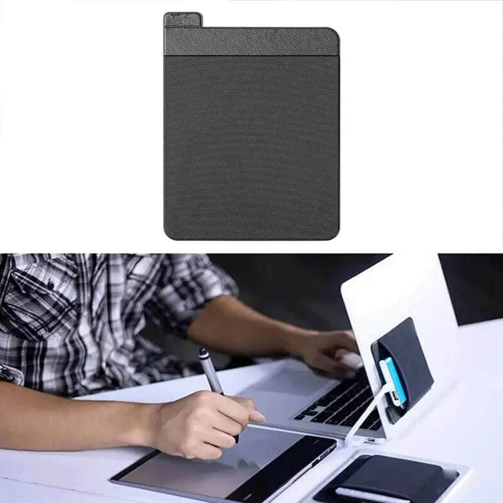 Self Adhesive Laptop Rear Storage Bag for Mouse Digital Hard Drive Pen Pocket Pouch Laptop Accessories