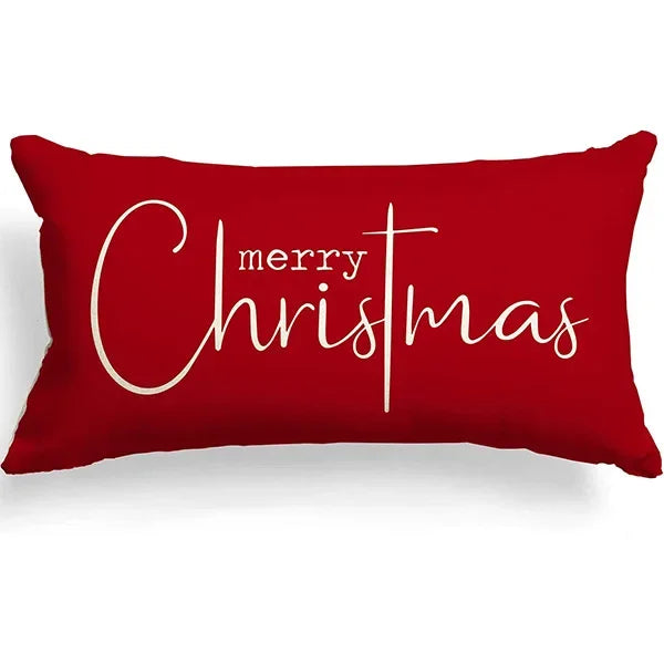 Christmas Linen Pillowcase – Cozy, Festive & Double-Sided Design