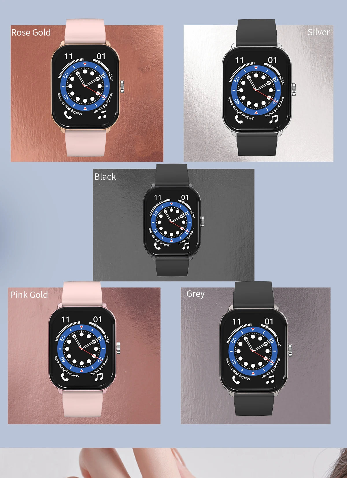 Reloj inteligente con pantalla grande de 2.01 pulgadas, cámara a prueba de agua, múltiples modos deportivos, llamadas Bluetooth, para hombres y mujeres, Smartwatch para Xiaomi