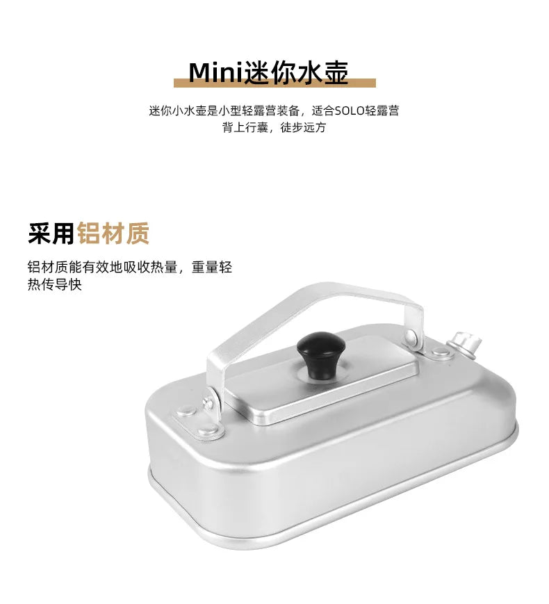 Survival Single Kettle Camp Supplies Outdoor Backpacking Trip Camping Equipment Hiking Novelty Gadgets Sports Entertainment