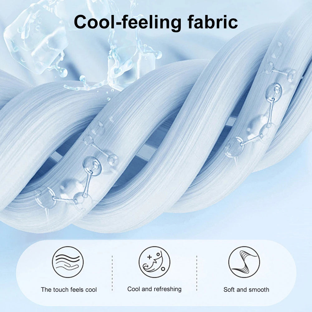 Cooling Blanket for Bed Silk Air Condition Comforter Lightweight Cooled Summer Quilt with Double Side Cold&Cooling Fabric GradeA