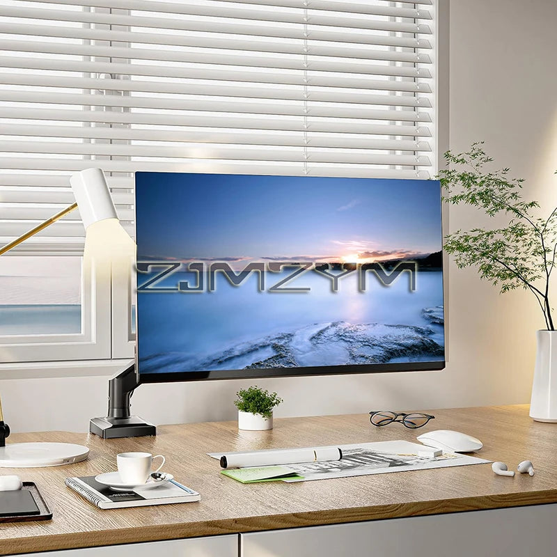 Monitor Stand Single Monitor Mount for 14 Inch-32 Inch Screens Height Adjustable Monitor Arm  Computer Desk Mount Stand