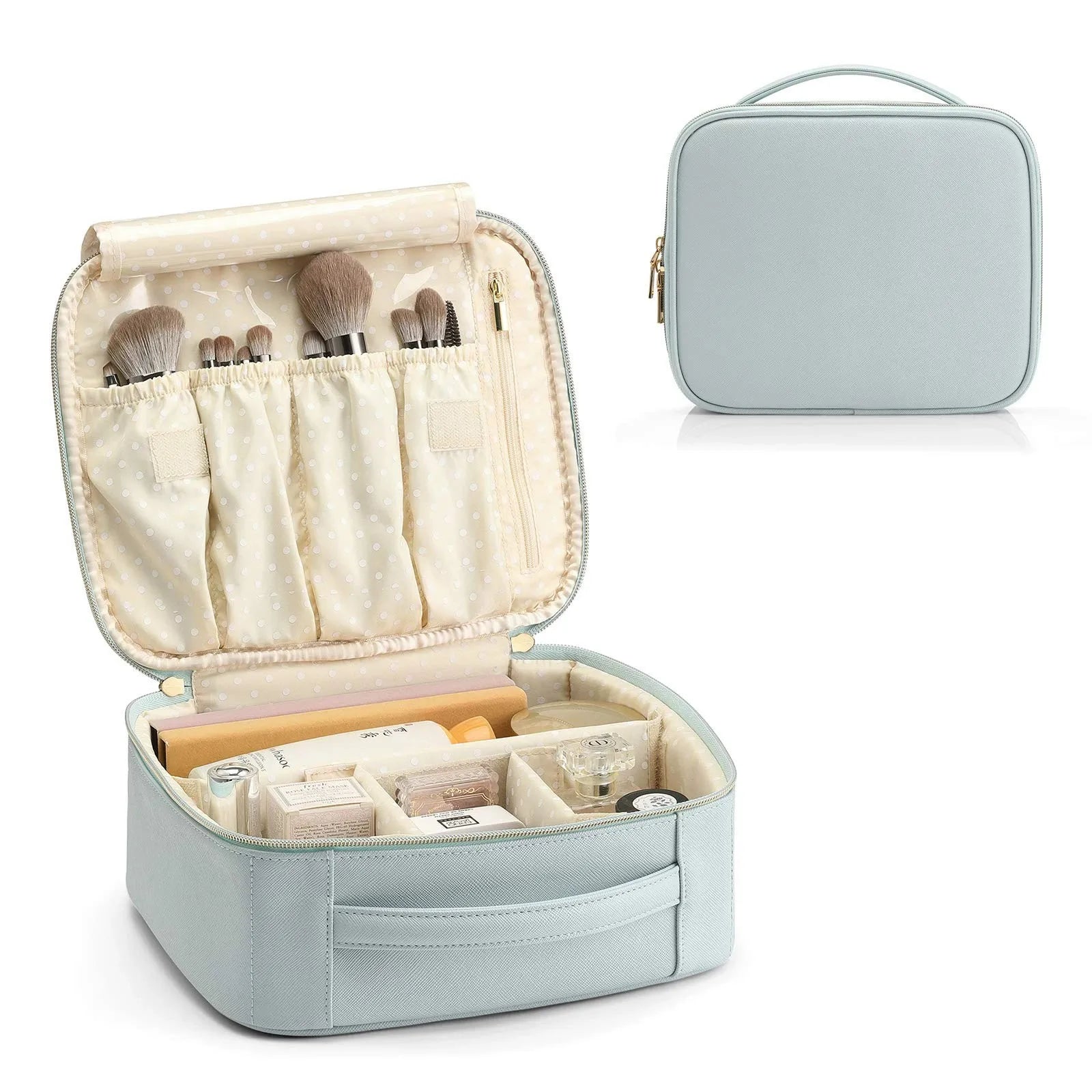 Makeup Bag PU Portable Multi-functional Home Travel Waterproof  Makeup Organizer Women's Cosmetic Bag