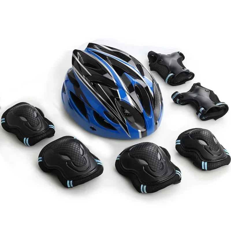 Kids Bike Helmet Knee Elbow Wrist Pads,Toddler Helmet with Protective Gear Set,for Bicycle Cycling Skateboard Scooter Skating