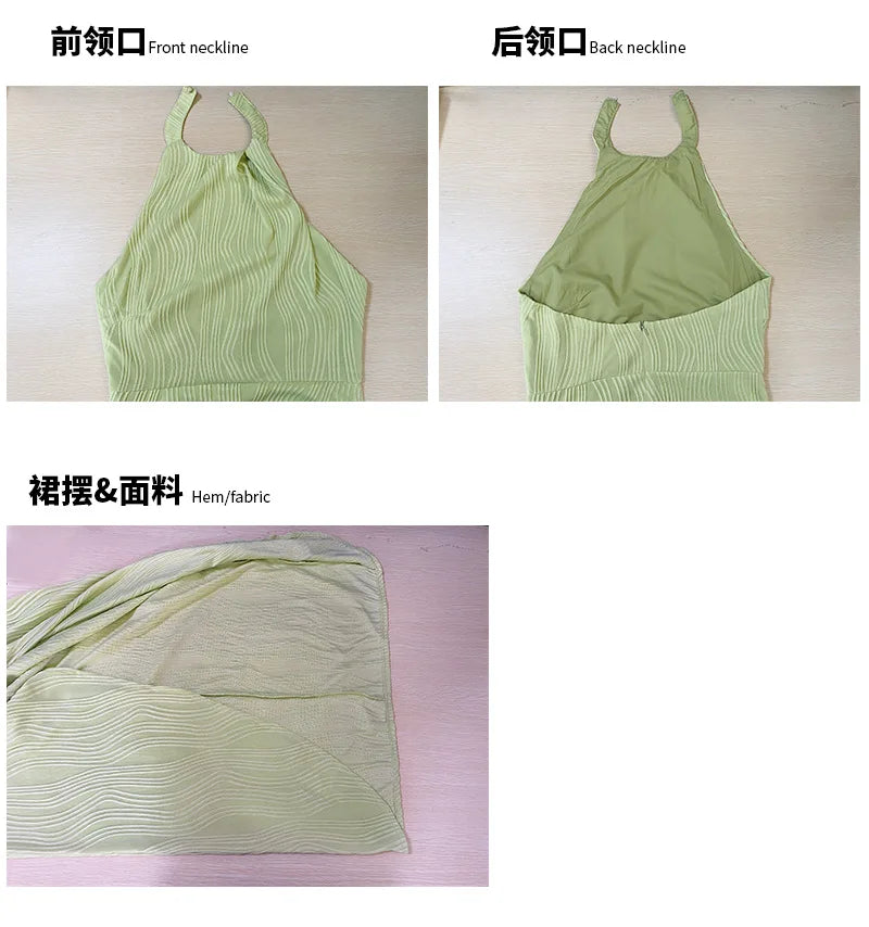 New Fashion Women Summer Halter Backless Long Dress Woman Clothing Evening Party Dresses Casual Sexy Costume Mujer Vestido