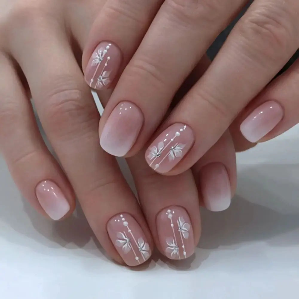 Uñas francesas azules
