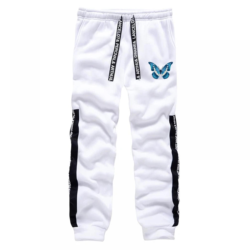Mens Hoodies Fashion Print Casual Sweatshirt Sweatpants Daily Comfort Black White Men Clothing Hot Sales Office Home Tops Pants