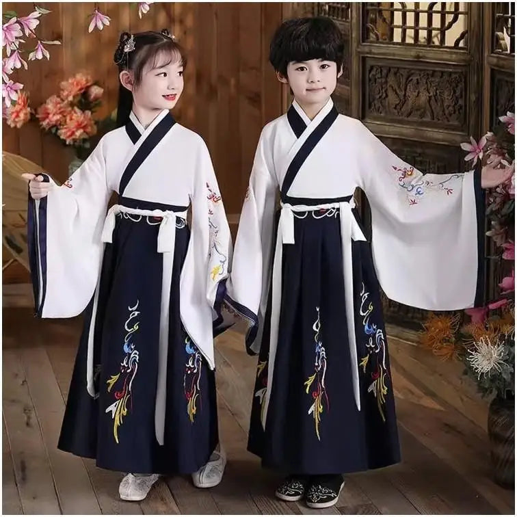 Traje tradicional Hanfu para niños
