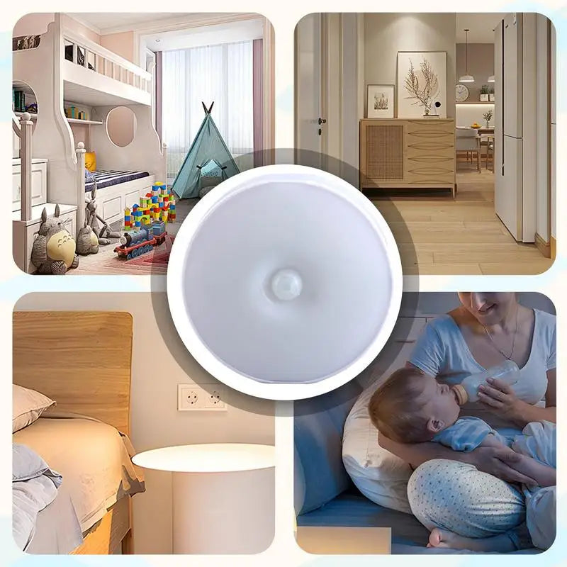 Motion Activated Night Light LED Action Detector Lights For Inside USB Smart Human Body Sensor Closet Lighting Decoration