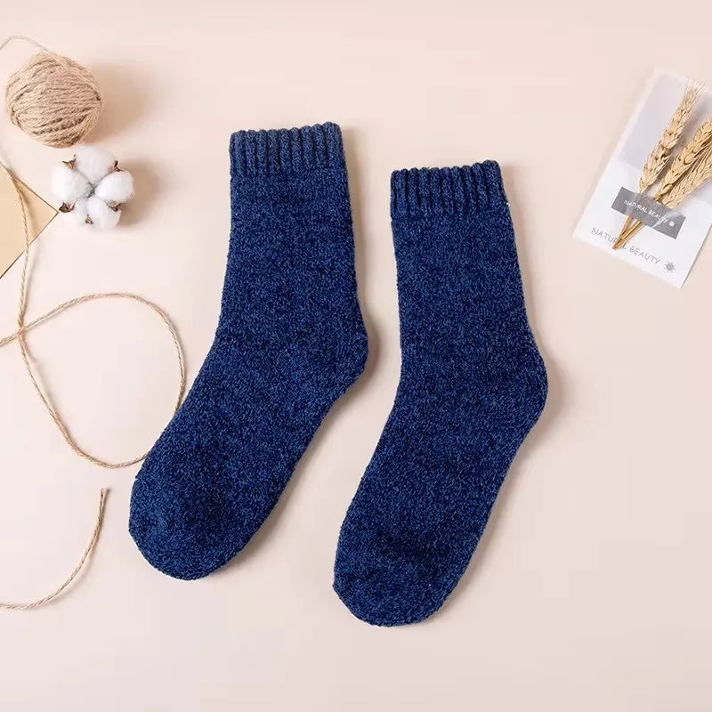 5 Pairs Of Premium Merino Wool Crew Socks For Men And Women Soft Breathable Moisture Wicking For Winter Outdoor Activities