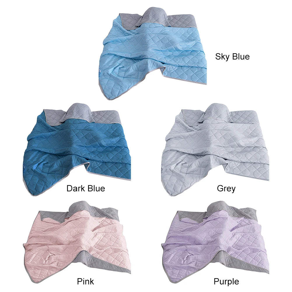 Cooling Blanket for Bed Silk Air Condition Comforter Lightweight Cooled Summer Quilt with Double Side Cold&Cooling Fabric GradeA