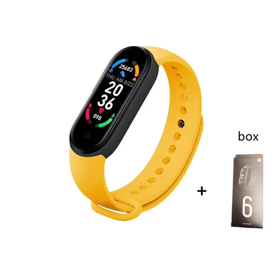 M6 Smart Watch Men's Women's Multi-function Watches Fitness Bracelet Tracker Heart Rate Monitor Waterproof Sport Smartwatch Band