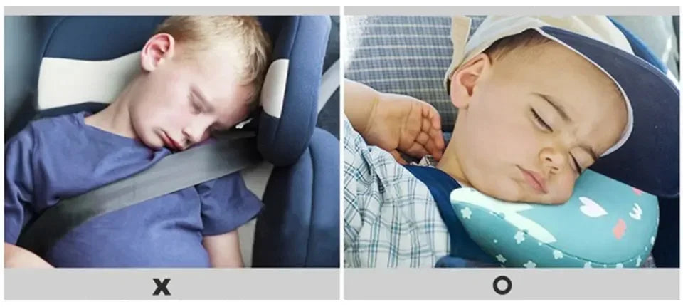 Almohada de seguridad para el cuello para niños, protector de hombros para el cinturón de seguridad del coche, cojín para el cuello del niño, protección para la cabeza del niño, almohada para dormir en el coche