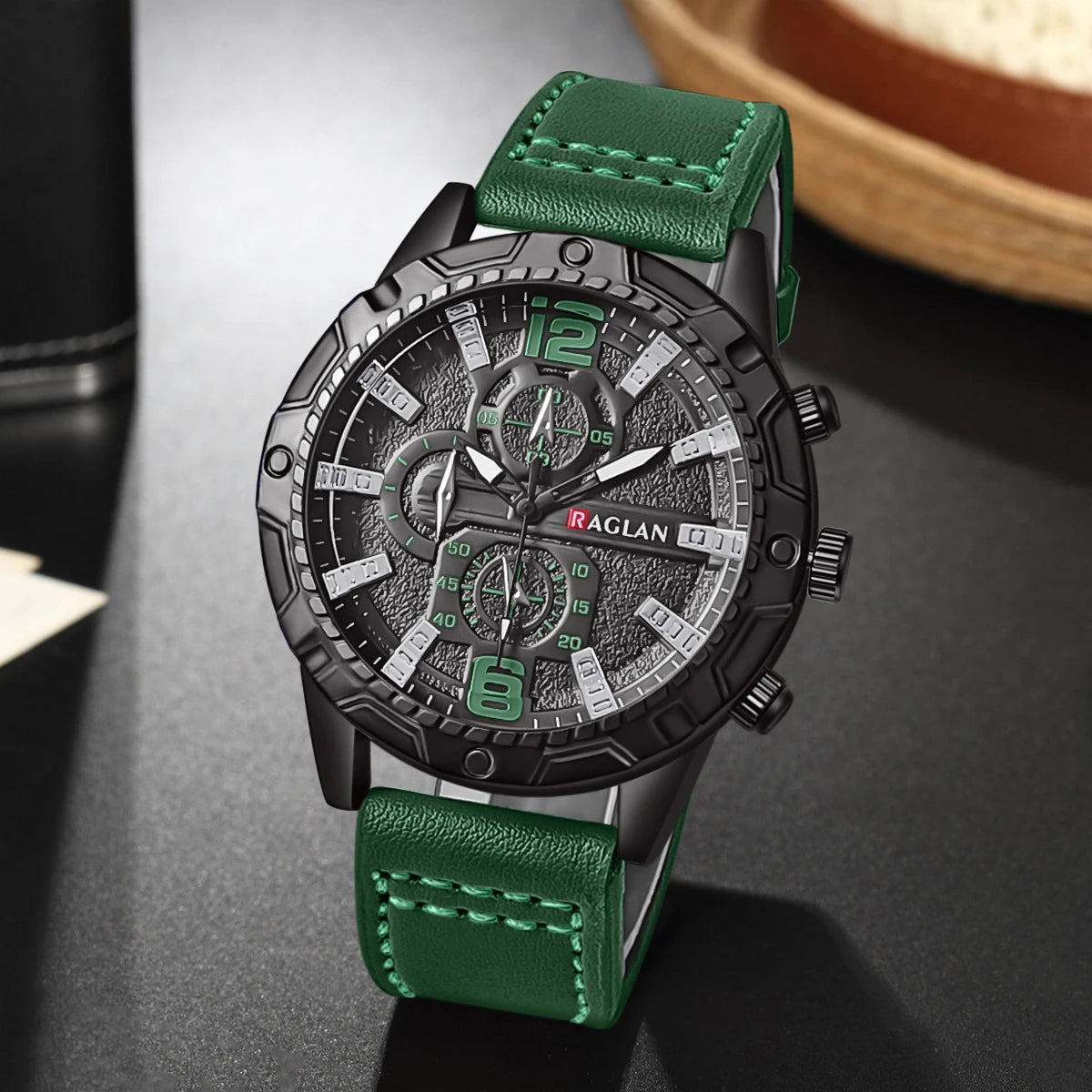 Toppmerkeklokke for menn Moteklokker Lærrem Klokke Herre Armbåndsur Gave Relogio Masculino Reloj Hombres