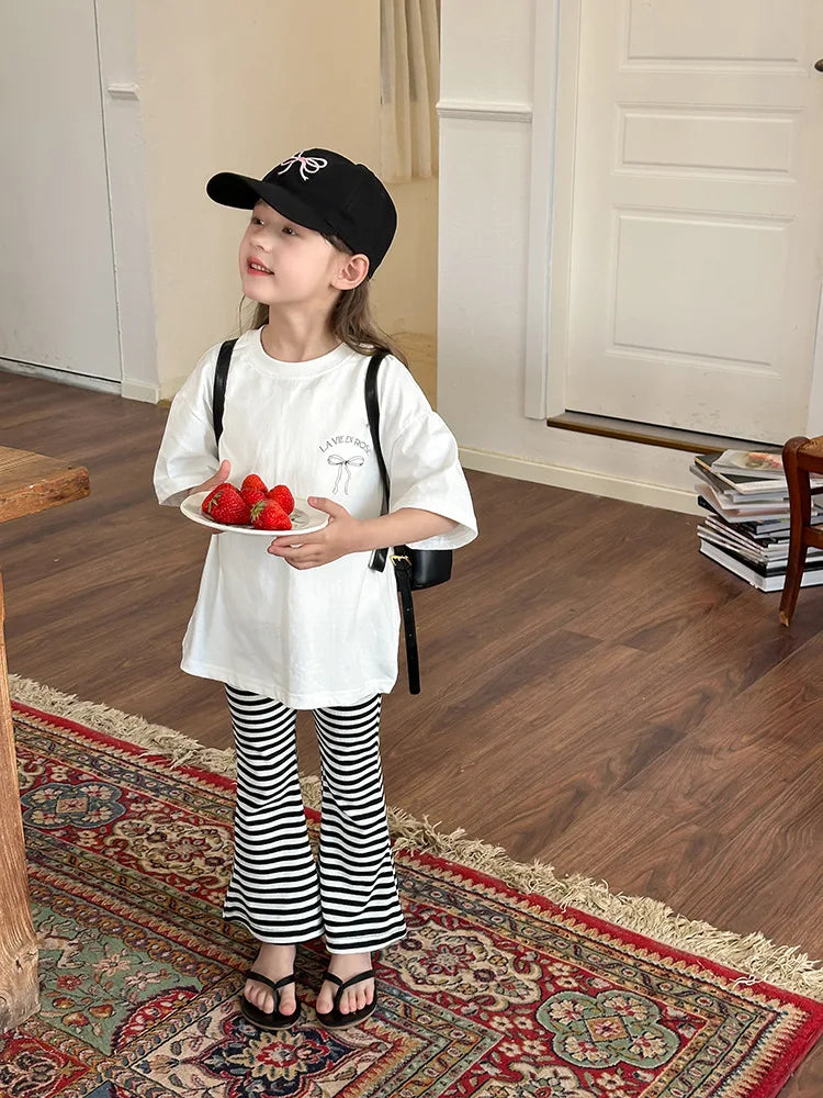 Ropa Infantil Niña Niños Camiseta de Manga Corta Ropa de Niña Verano Tops Ropa de Niños Ropa de Niño Ropa De Niña Ropa De Niño