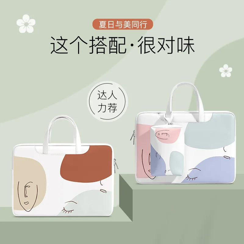 Laptop bag is suitable for laptop air12-16 inch hand bag damska bolsos de hombro Simple design fashion  handbags luxury designer