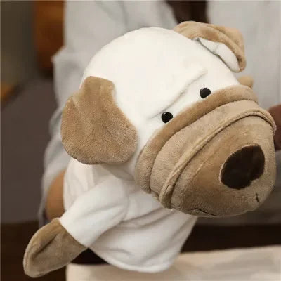 Stuffed Plush Animals Toys Hand Finger Story Puppet Kawaii Dolls Educational Baby Toys Lion Elephant Bunny Monkey Children GIft