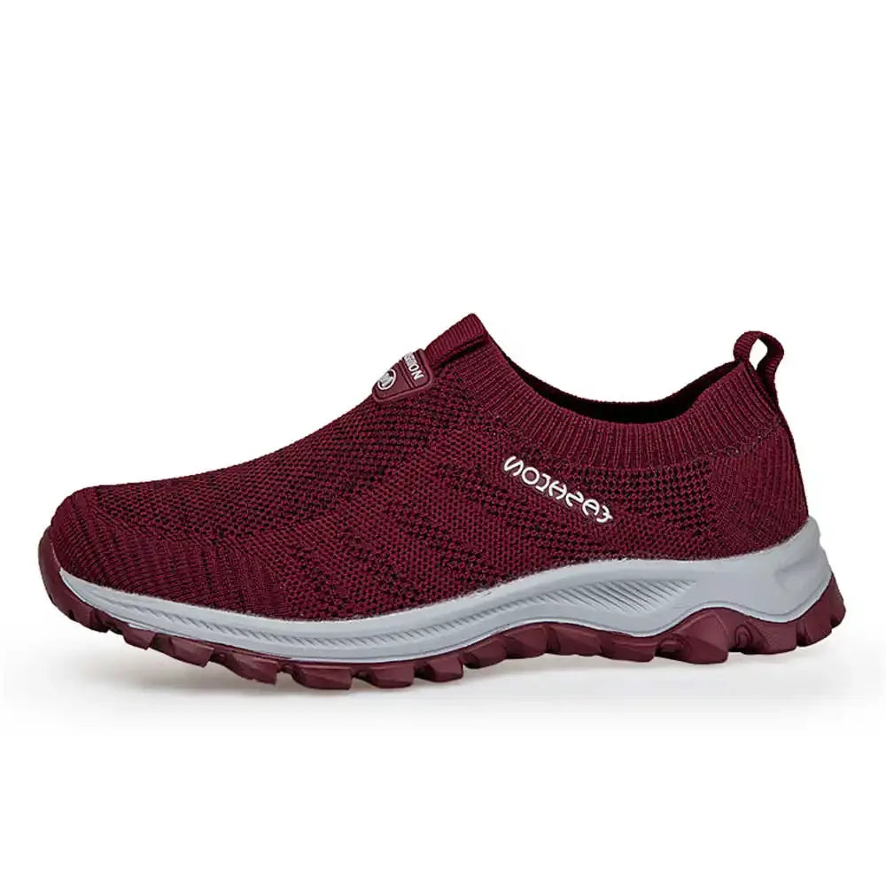 Lightweight Lace-free Woman Sneakers 47 Nursing Tenis Retro Brand Flat Shoes Sports Practice Novelties 2025elegant