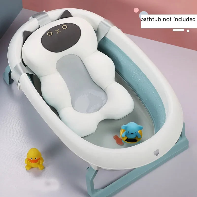 Cojín Flotante de Seguridad para Bebés Antideslizante para Bañera, Asiento de Baño Portátil, Almohadilla de Apoyo para Ducha