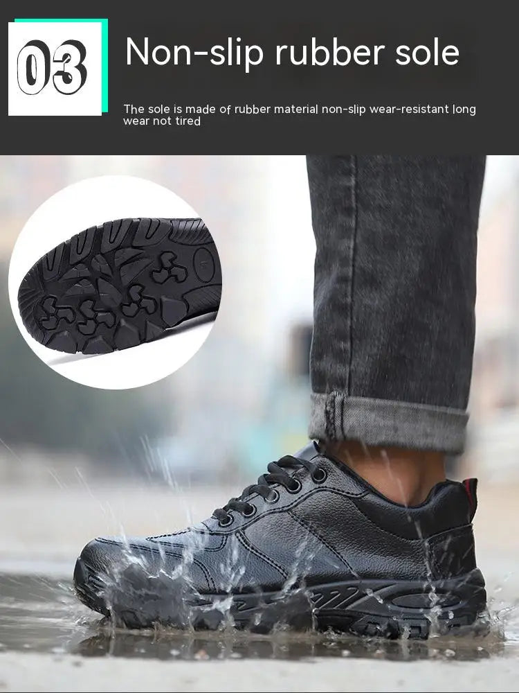 Safety Shoes Men Work Shoes Lightweight Steel Toe Sneakers Free Shipping Industrial Protection for the Feet Waterproof Boots
