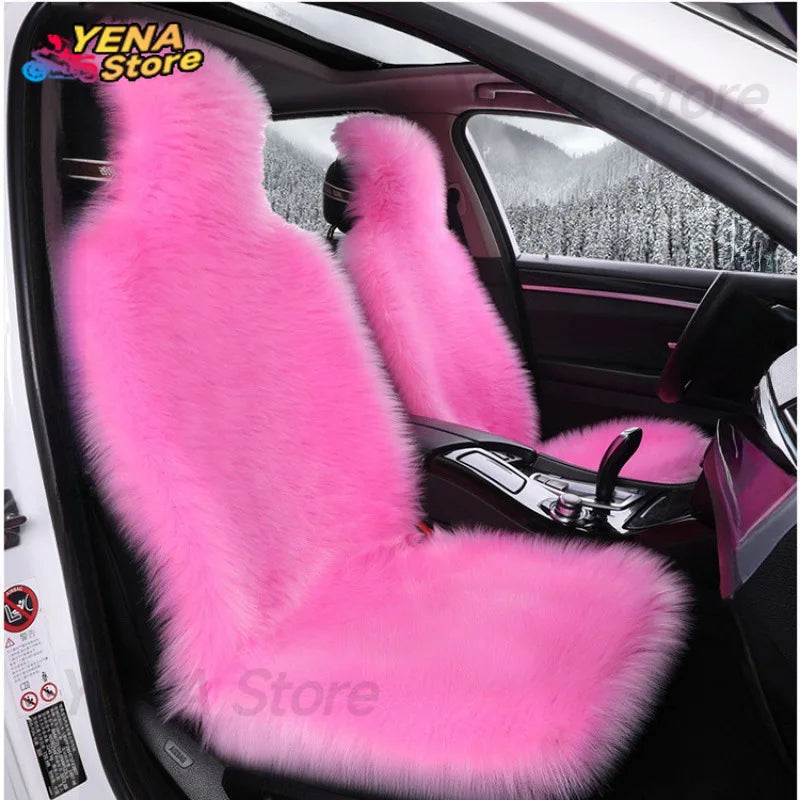 Plush Faux Sheepskin Car Seat Cover