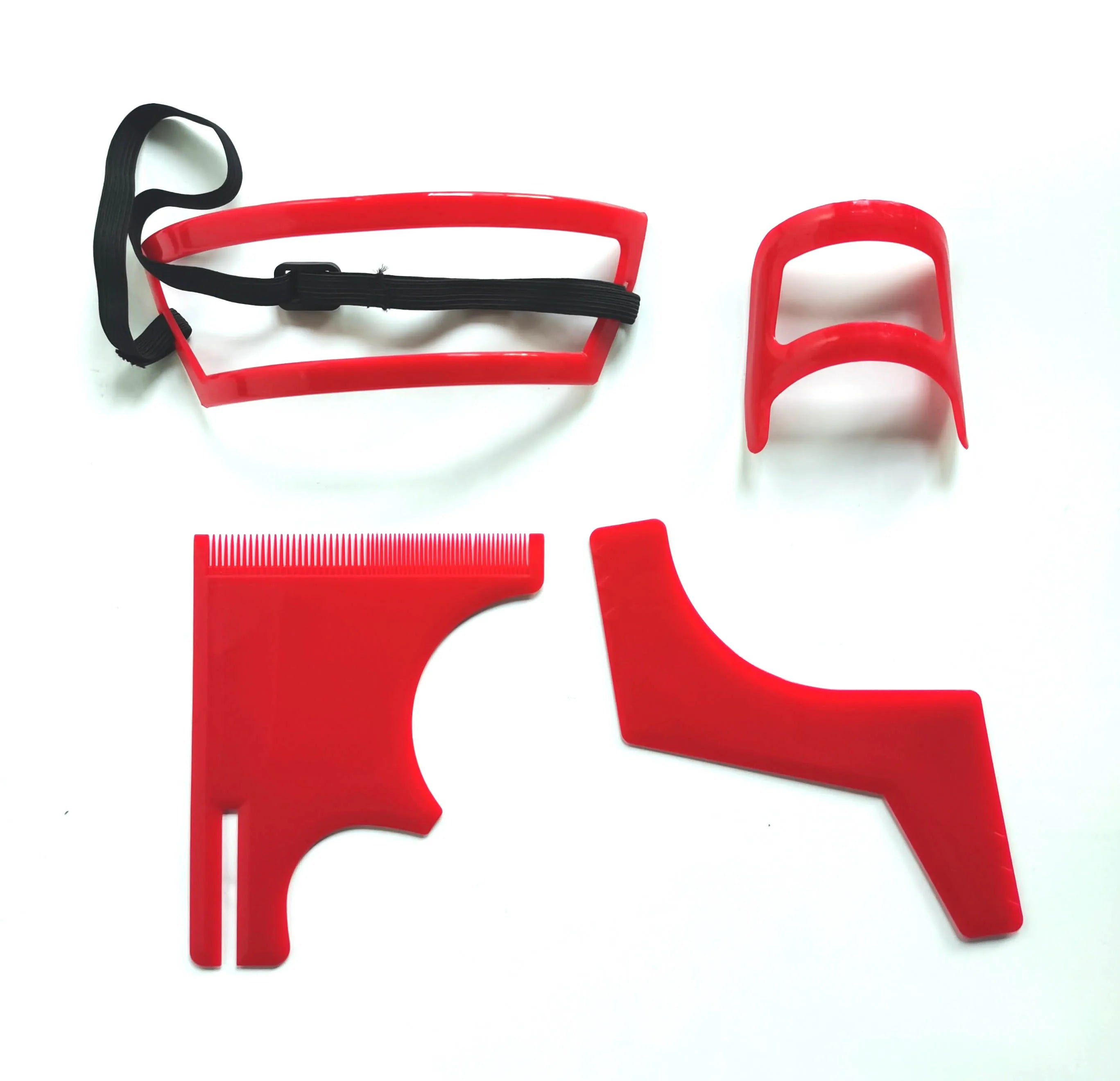 Haircut Kit Beard Hair Goatee Neckline Shaving Template Hairline Beard Shaping Tool Hair Cutting Grooming Kit Barber Supplies