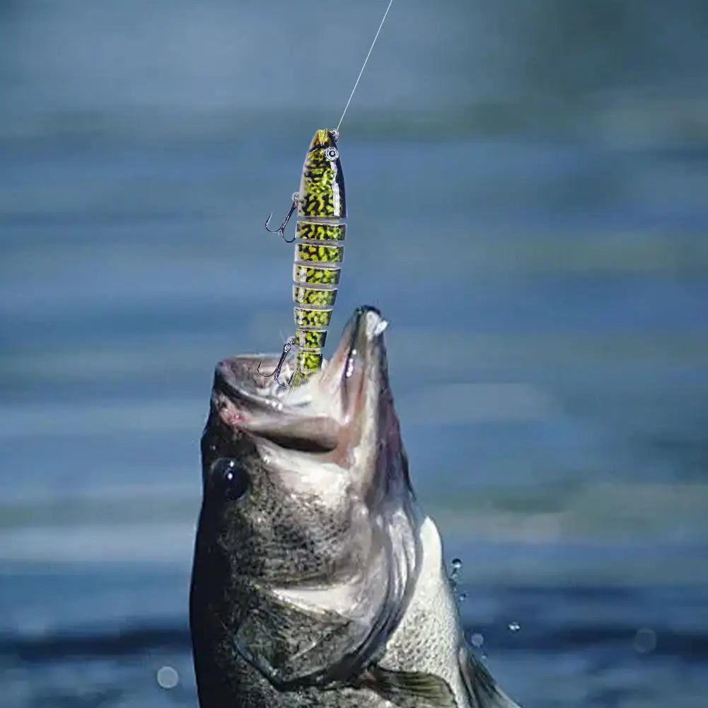 Señuelos de pesca de agua dulce y salada, Señuelos realistas de jurel y trucha, Señuelos de lubina de hundimiento lento, Equipo de pesca para la pesca en familia